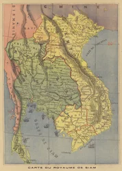 Carte du Royaume de Siam